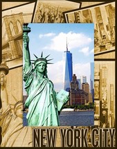 New York City Collage Laser Engraved Wood Picture Frame Portrait (3 x 5) - $25.99