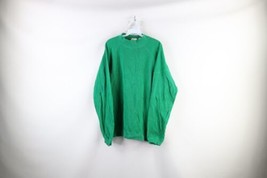 Vtg 80s Levis Sport Mens Large Distressed Blank Ribbed Knit Mock Neck Sweater - £33.28 GBP