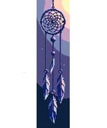 Purple Feather Dreamcatcher Bookmark | Cross Stitch Pattern PDF - $3.99
