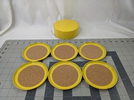 Studio Nova Japan Yellow Coaster Lot Round Storage Holder - $27.95