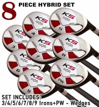 Women&#39;s Majek Golf Hybrid Complete Full Set (3-PW) Lady L Flex, Turquoise Griff - £350.58 GBP