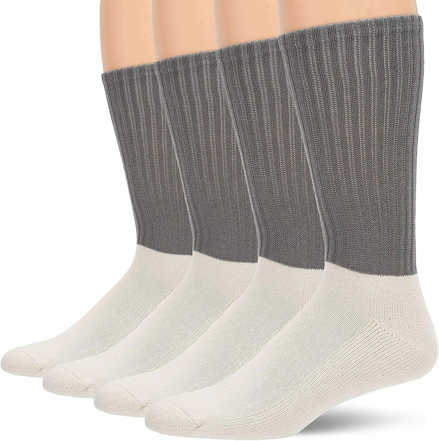 4 Pair Jefferies Mens Military Boot Socks Ribbed Anti-Odor Cushion Combat Crews Item image 8