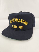 USS Germantown LSD-42 Navy Blue Adjustable Military Hat Cap Ballcap New Era - $19.24