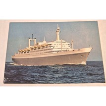 Postcard Holland America Line Flagship Rotterdam Cruise Ship Chrome Unpo... - £5.54 GBP