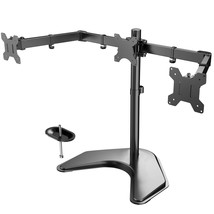 HUANUO Triple Monitor Stand - for 13-24 Inches 3 Monitor Desk Mount, Heavy-Duty  - £81.52 GBP