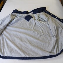 Athletech RN#83053 Mens Blue Cotton Windbreaker Snap Front Pockets Lined Size 2X image 10