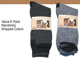 6 Pair Thermal Socks Work Boot Warm All Season Size 10-13 Free Shipping - £10.27 GBP