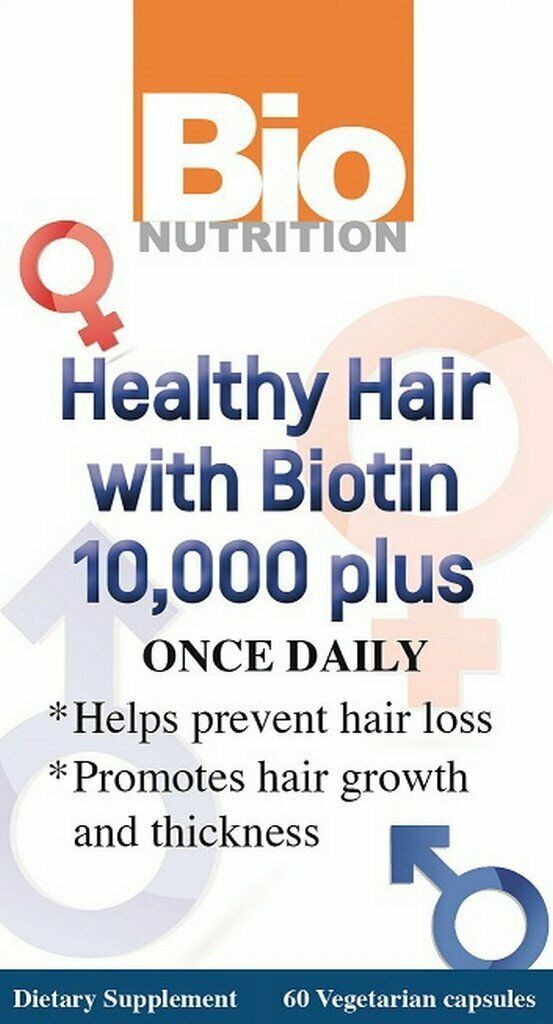 Bio Nutrition Inc. Healthy Hair w/ Biotin 60 VGC - $17.54