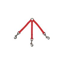 Zack &amp; Zoey Nylon 3-Way Dog Coupler, 4-Inch, Tomato Red - $12.25+