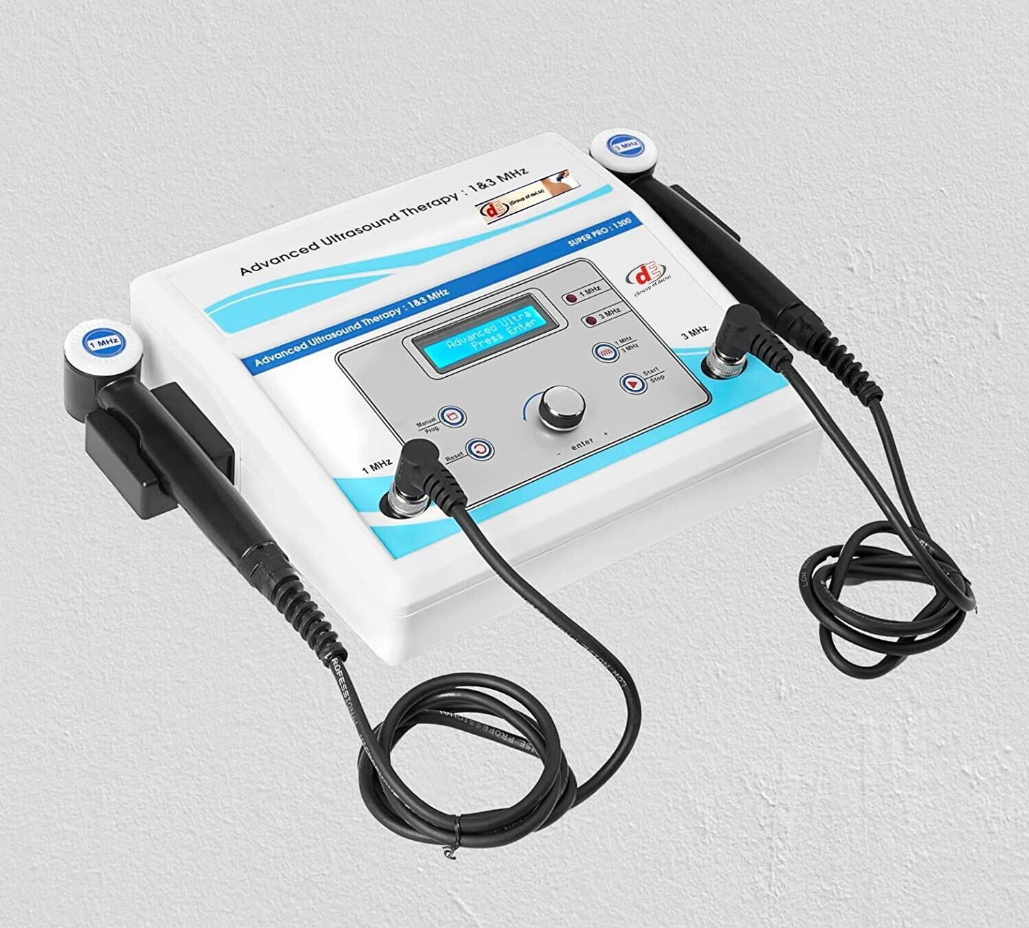 1 &amp; 3 Mhz Frequency Portable  Therapy LCD, Display Pre-Programed Machine  - $188.00