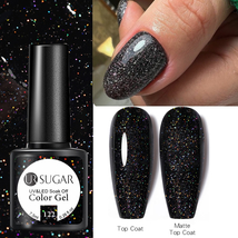 UR SUGAR 7.5ml Color Gel Nail Polish Glitter Semi Permanent Soak Off UV UR122 - £3.98 GBP