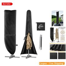 Heavy-Duty 600D Umbrella Cover for 9'-13' Cantilever Umbrellas with Stor... - $71.23