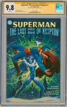 CGC SS 9.8 SIGNED Walt Simonson Superman Last Gods of Krypton ~ Hildebrandt Art - £100.51 GBP