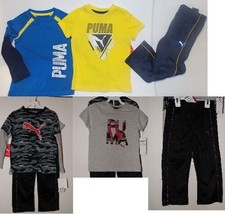 Puma Boys 3 Piece Outfit Long Sleeve Short Sleeve Pants Size 4 NWT - $37.99