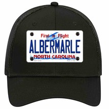 Albermarle North Carolina State Novelty Black Mesh License Plate Hat - £23.17 GBP
