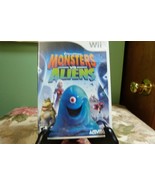 Monsters vs. Aliens (Nintendo Wii, 2009) Near Mint Condition W/ Manual - £6.96 GBP