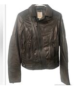 Diesel Women's Ultra Soft Lamb Skin Premium Leather Rider Jacket  XS Bla... - $276.21