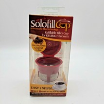 SOLOFILL K Cup Refillable Coffee Filter For Keurig Brewing System BPA Fr... - £11.65 GBP