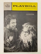 1961 Playbill The Plymouth Theatre Fredric March, Douglas Campbell in Gideon - £11.25 GBP