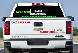 Let&#39;s Go Brandon FCK Funny DieCut Vinyl Window Decal Sticker Car Truck SUV Trump - £3.07 GBP+