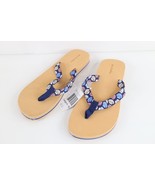 Deadstock Vtg Y2K Vera Bradley Womens Large 9 10 Sea Shells Flip Flops S... - $62.49 CAD
