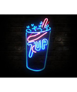 Seven Up Art Light Soda Neon Sign 17&quot;x11&quot; - £109.38 GBP