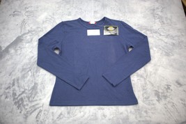 Dickies Shirt Mens S Blue Long Sleeve Crew Neck Medical Uniform Fashion Tee - $22.75
