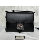 Gucci Interlocking G Black Calf Leather Chain Crossbody Bag - €1.507,71 EUR