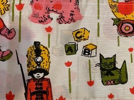 1 Vintage Childrens Childs Infants Toddler Valance Panel ADORABLE RETRO ... - $13.86