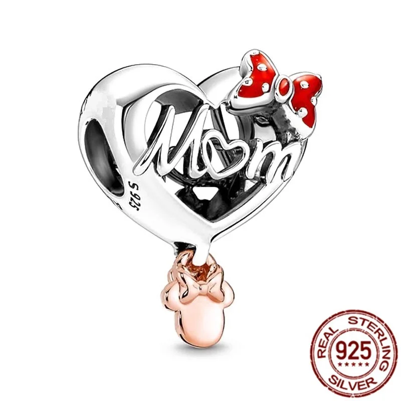 House Home NEW  925 Sterling Silver Mickey Mouse Minnie Series Charms Gift A DIY - £19.75 GBP