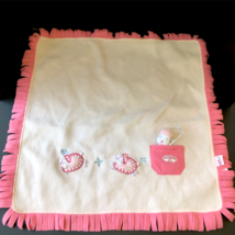 Zapf Creation Pink Fleece Blanket Fringe Edge for Baby Annabell - £31.45 GBP