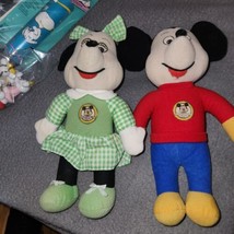 Vintage 70’s Knickerbocker Mickey &amp; Minnie Mouse plush, Mickey Mouse clubhouse - £35.04 GBP