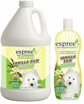 Dog Shampoo Vanilla Silk Natural Soothing Grooming Concentrated Gallon or 20 oz - £25.77 GBP