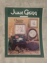 Cross Stitch  Needlepoint Pattern Leaflet Oriental Garden Flowers June Grigg - £4.19 GBP