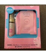 SOL by Jergens Deep Self Tanning Kit Water Mousse with Applicator Mitt *... - $15.83