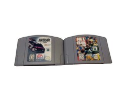 TWO Genuine Nintendo 64 Games: NASCAR 99 And NFL Quarterback Club 98 - £7.85 GBP