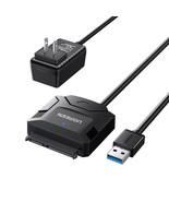 UGREEN SATA to USB 3.0 Adapter Cable for 3.5 2.5 Inch SSD HDD SATA III H... - £28.94 GBP