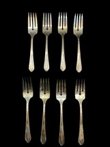 WM A Rogers A1 Plus Oneida Meadowbrook Heather Silverplate Set 7 Dinner ... - £15.47 GBP