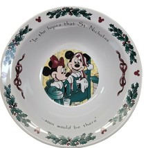 Disney Twas The Night Before Christmas Bowl hopes that St. Nicholas soon Vtg 7&quot; - £10.41 GBP
