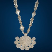 Vintage southwestern  Sterling Silver Necklace 26” Long - £275.43 GBP