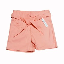 Paperbag Coral Shorts Womens Size Medium High Rise Tie Waist - £11.60 GBP