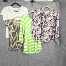 Vintage 90s Tops Woman Medium Bundle of 4 Patchigton Keneth Too Oakbrook Mossimo - $14.86