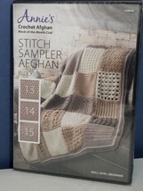 Annie&#39;s Crochet Afghan Stitch Sampler Afghan Blocks 13, 14 And 15 New Sealed - £7.88 GBP