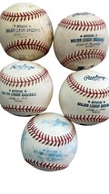Rawlings Official Major League Baseballs Lot of 5 Leather Selig Manfred - €33,86 EUR