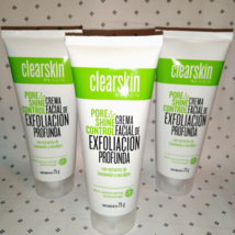 3 Pack Avon Clearskin Pore &amp; Shine Control Face Deep Exfoliating Cream 2.64oz - £20.64 GBP