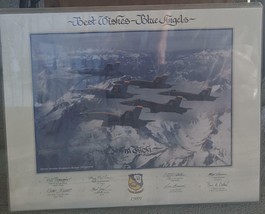 Nice Vintage Blue Angels 1989 Collectible Poster - Personalized - GREAT POSTER - £31.18 GBP
