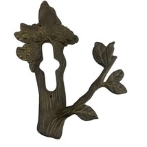 VTG Cast Iron Antique Butterfly Flower Tree Wall Decor Art Deco Garden G... - $17.99