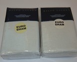 2 Ralph Lauren Great Sands Lowden Cream Euro shams $505 - $216.91