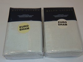 2 Ralph Lauren Great Sands Lowden Cream Euro shams $505 - £169.87 GBP