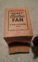 VTG Wizard Husky Electric Fan Western Auto Supply Cardbaord No Fan Box Only - £15.72 GBP